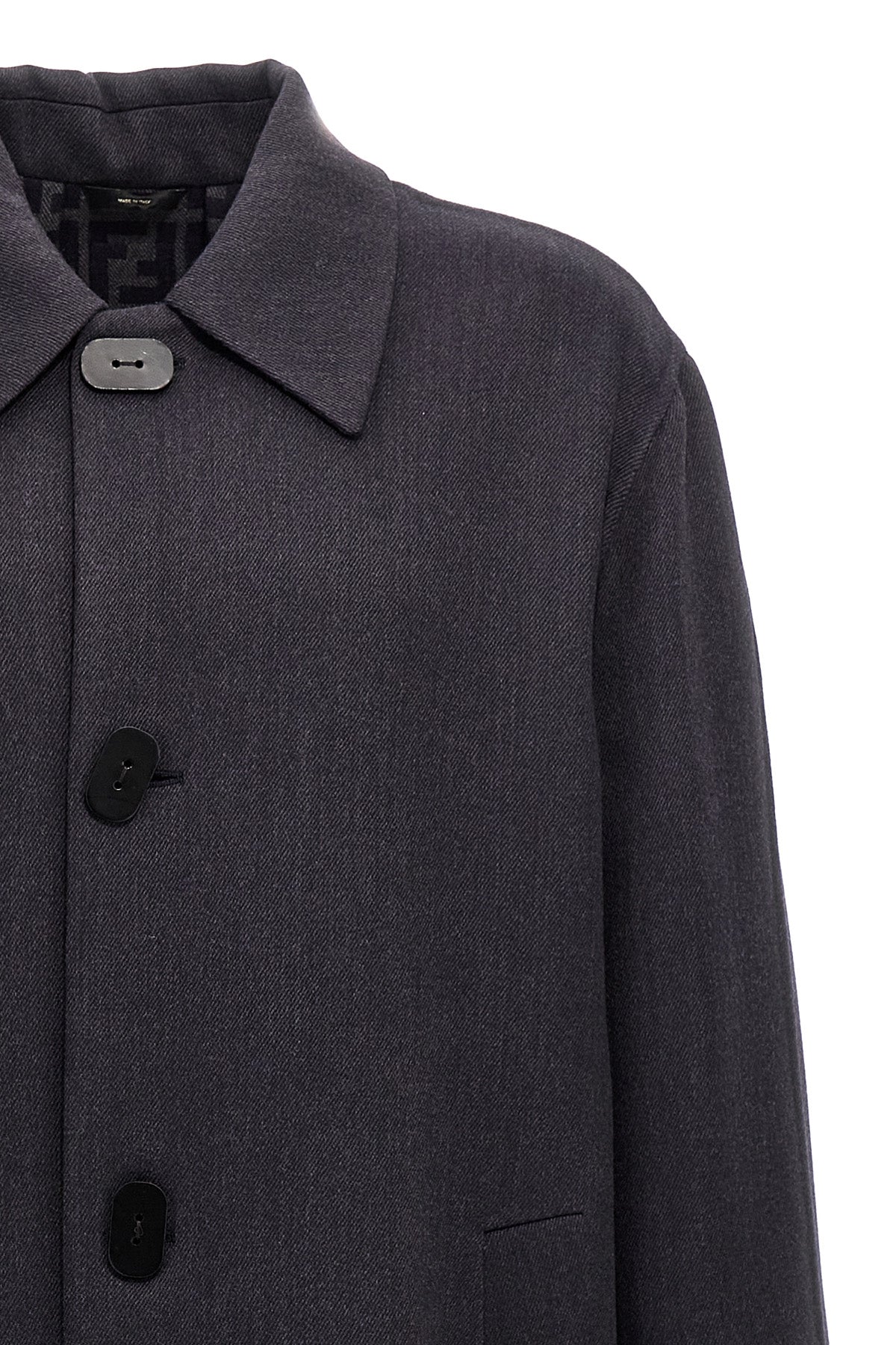 FENDI Double wool coat For Men 99% virgin wool 1% silk