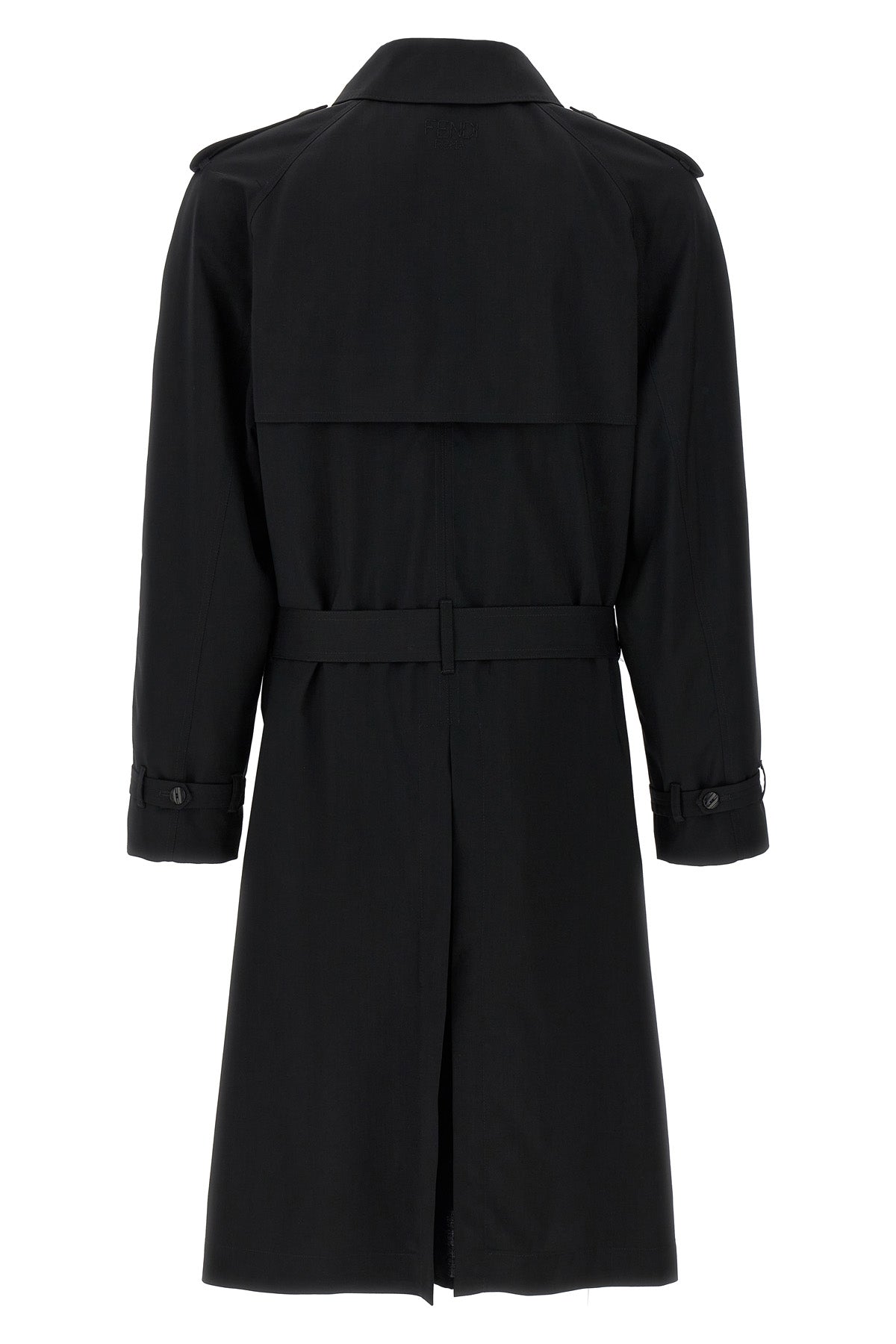 FENDI Wool trench coat For Men 100% virgin wool