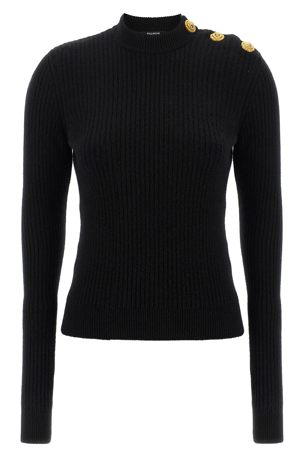 BALMAIN Ribbed sweater For Women 50% cachemire 50% virgin wool