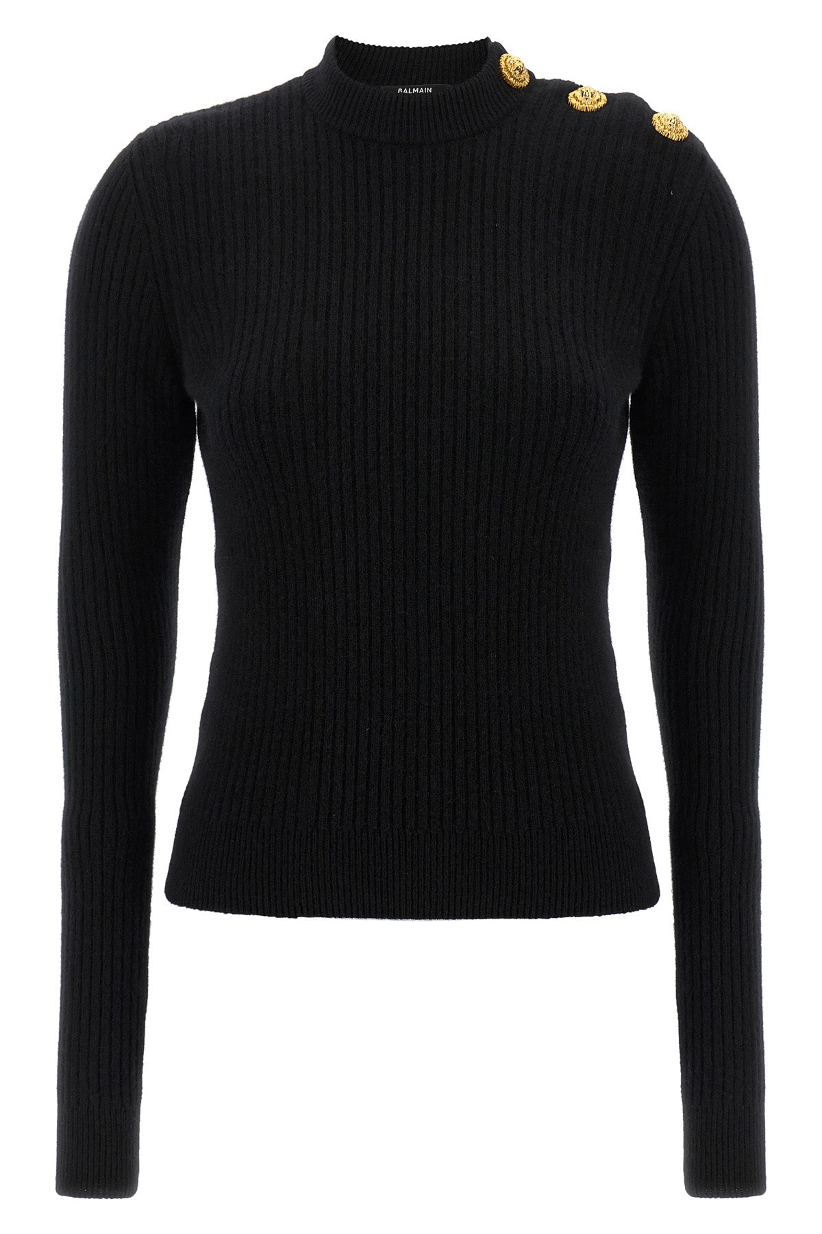 BALMAIN Ribbed sweater For Women 50% cachemire 50% virgin wool