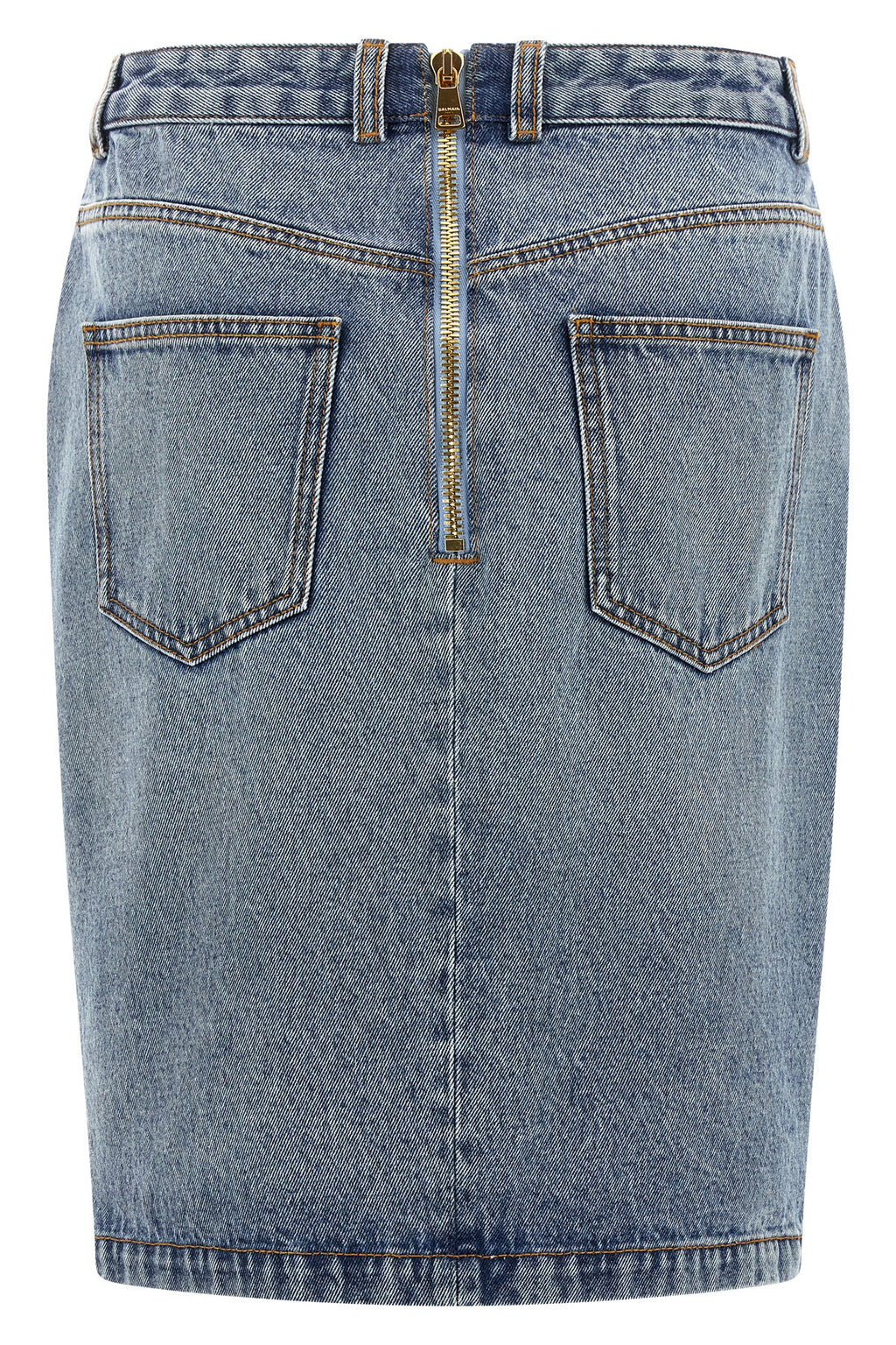 BALMAIN Denim skirt For Women 100% cotton