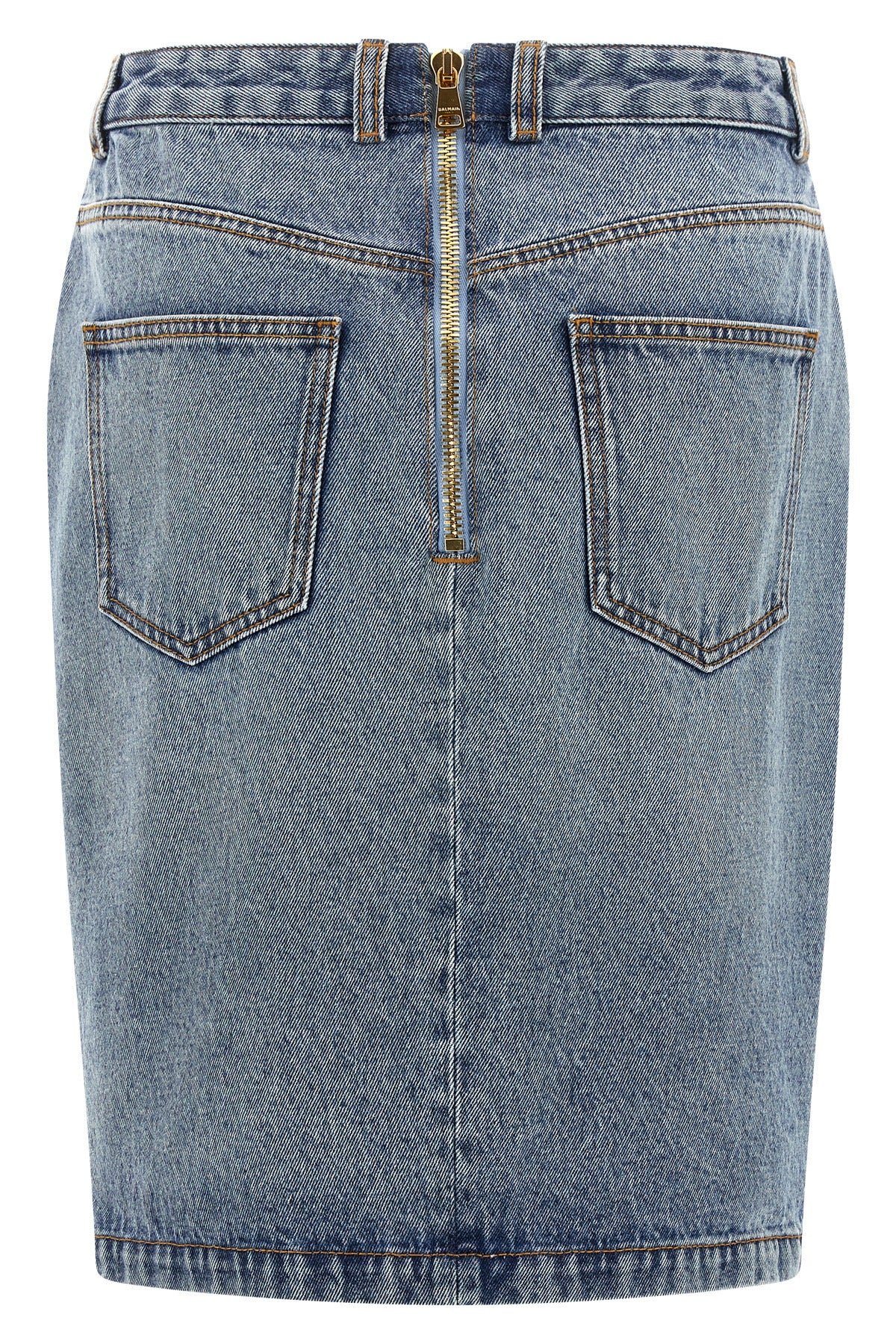 BALMAIN Denim skirt For Women 100% cotton