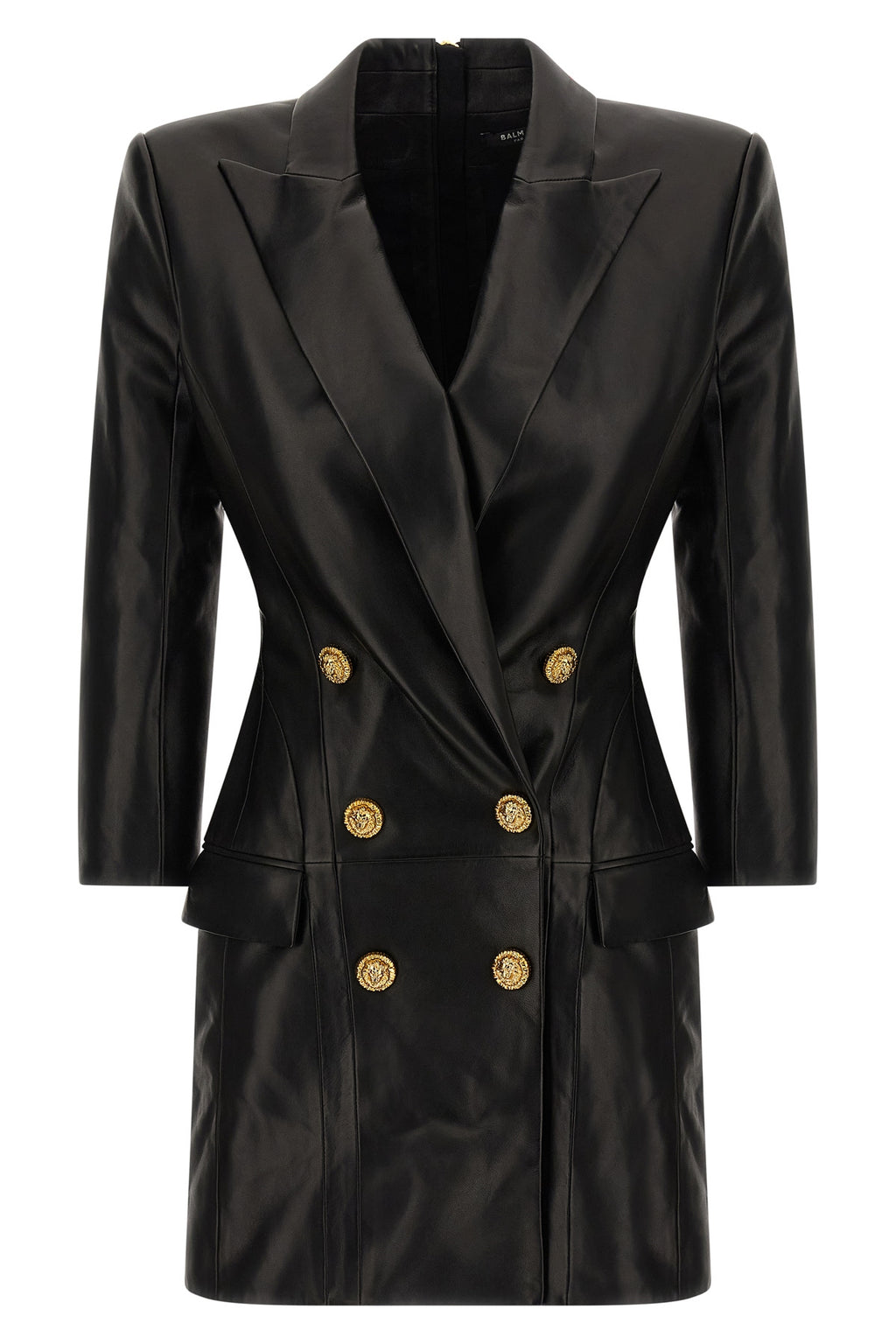 BALMAIN Blazer dress For Women 100% lamb leather (Ovis Aries)