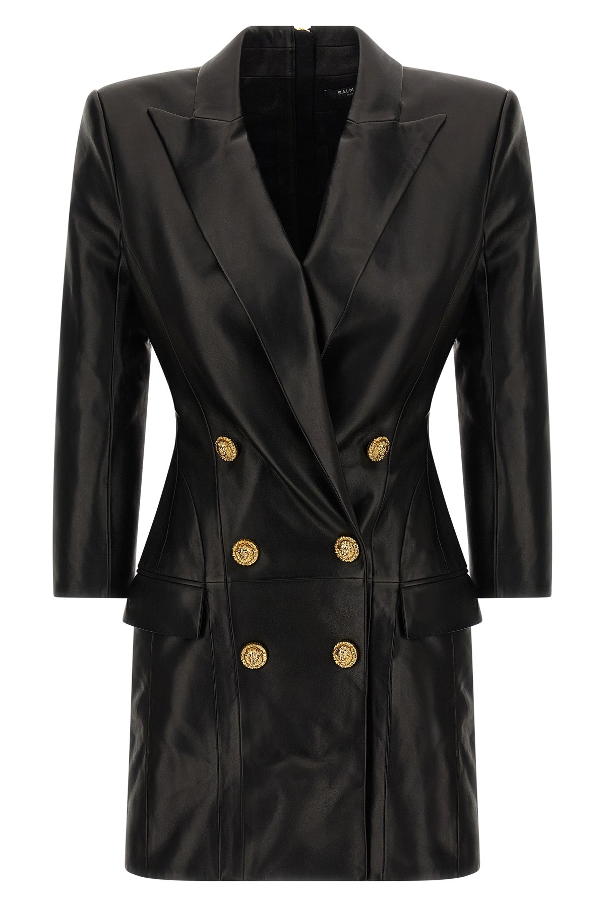 BALMAIN Blazer dress For Women 100% lamb leather (Ovis Aries)
