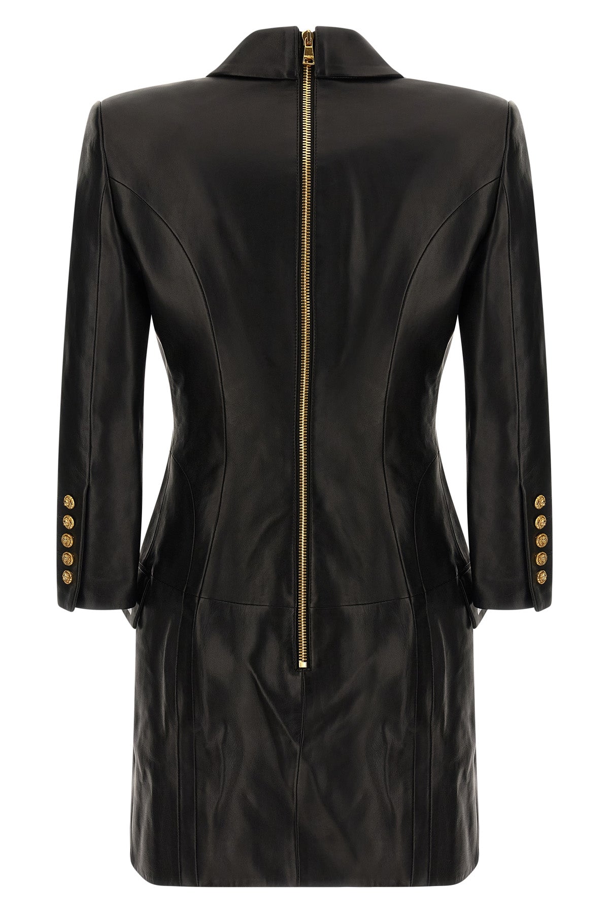 BALMAIN Blazer dress For Women 100% lamb leather (Ovis Aries)