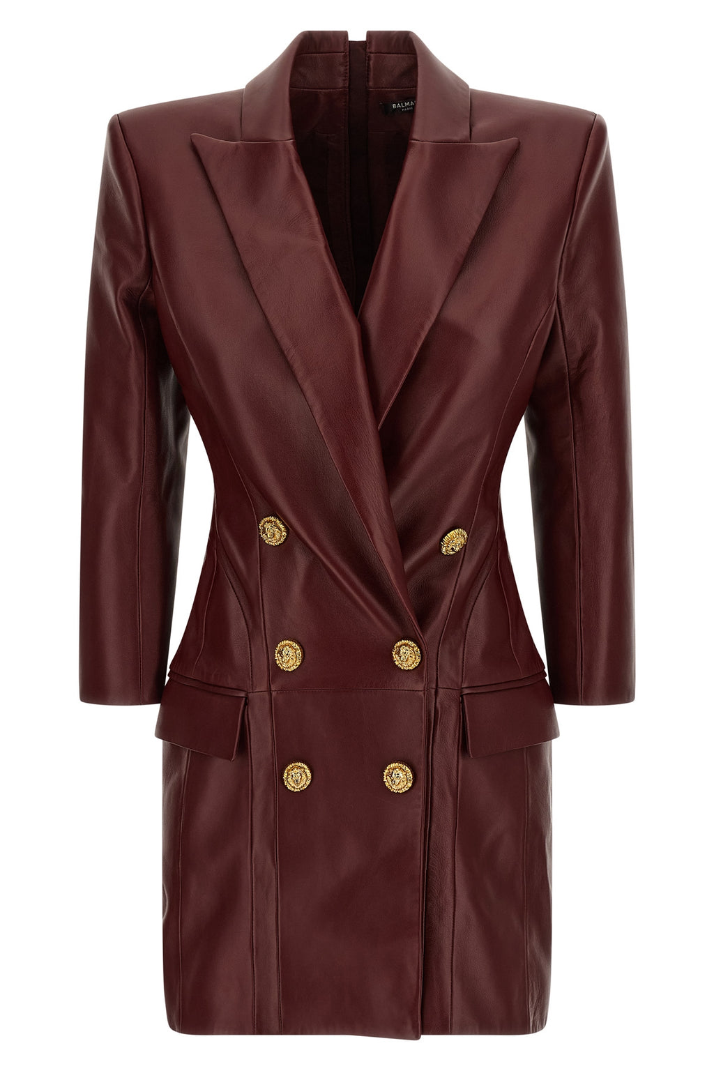 BALMAIN Blazer dress For Women 100% lamb leather (Ovis Aries)