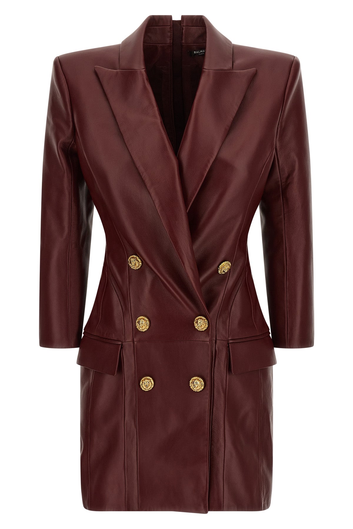 BALMAIN Blazer dress For Women 100% lamb leather (Ovis Aries)