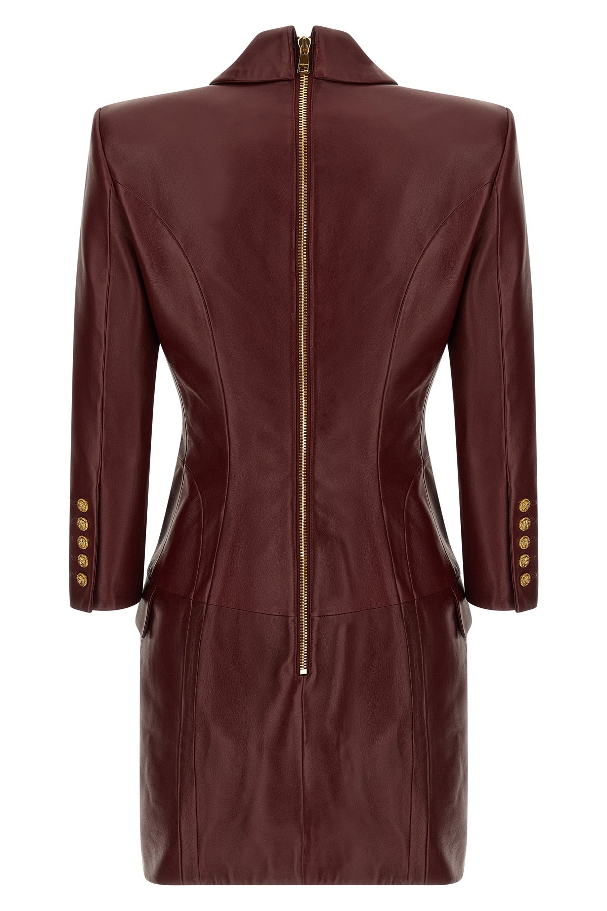 BALMAIN Blazer dress For Women 100% lamb leather (Ovis Aries)
