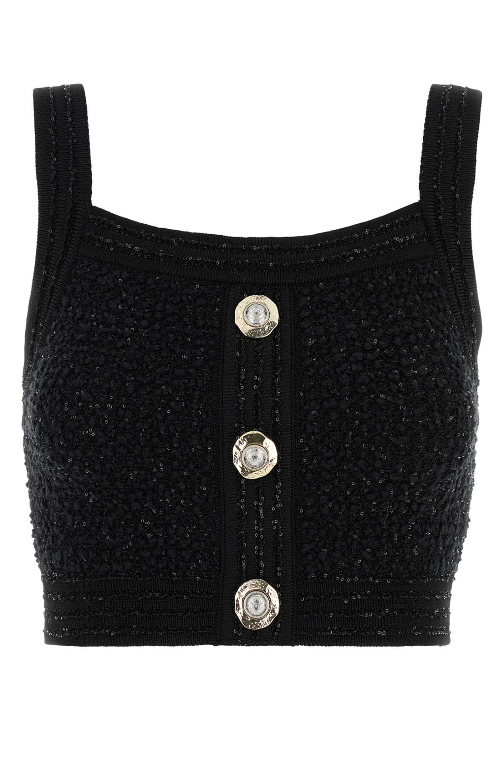 BALMAIN T-SHIRT For Women 41%POLYAMIDE 35%VISCOSE 23%COTTON 01%ELASTHANNE