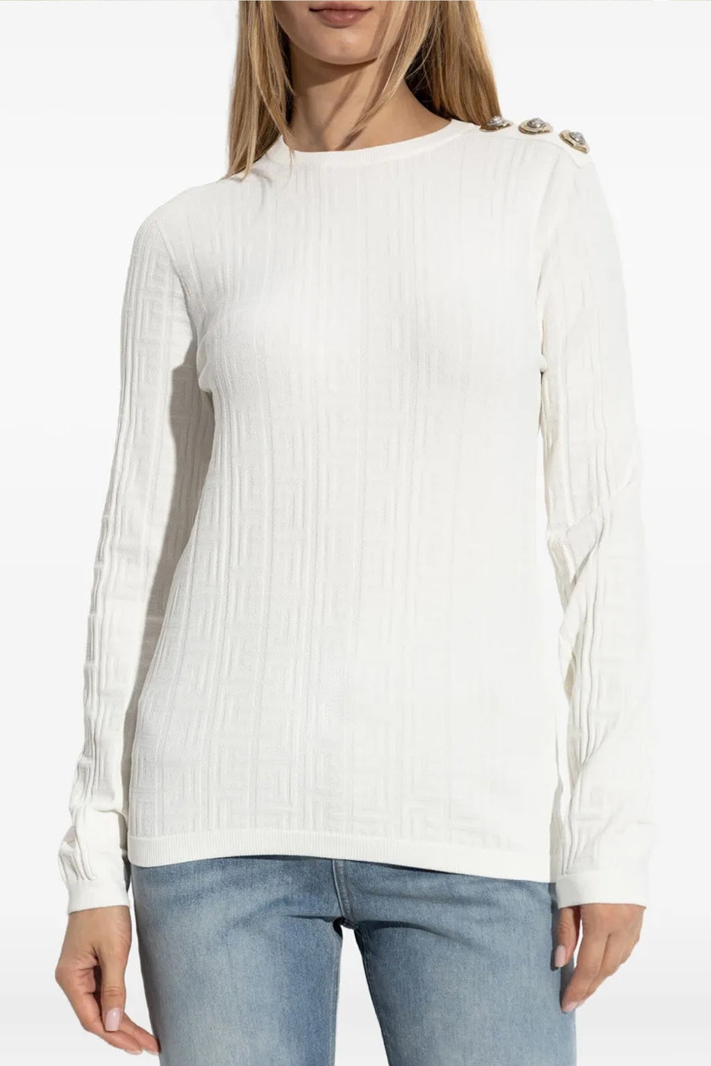 BALMAIN Maxi shoulder top For Women 67% viscose, 33% polyester