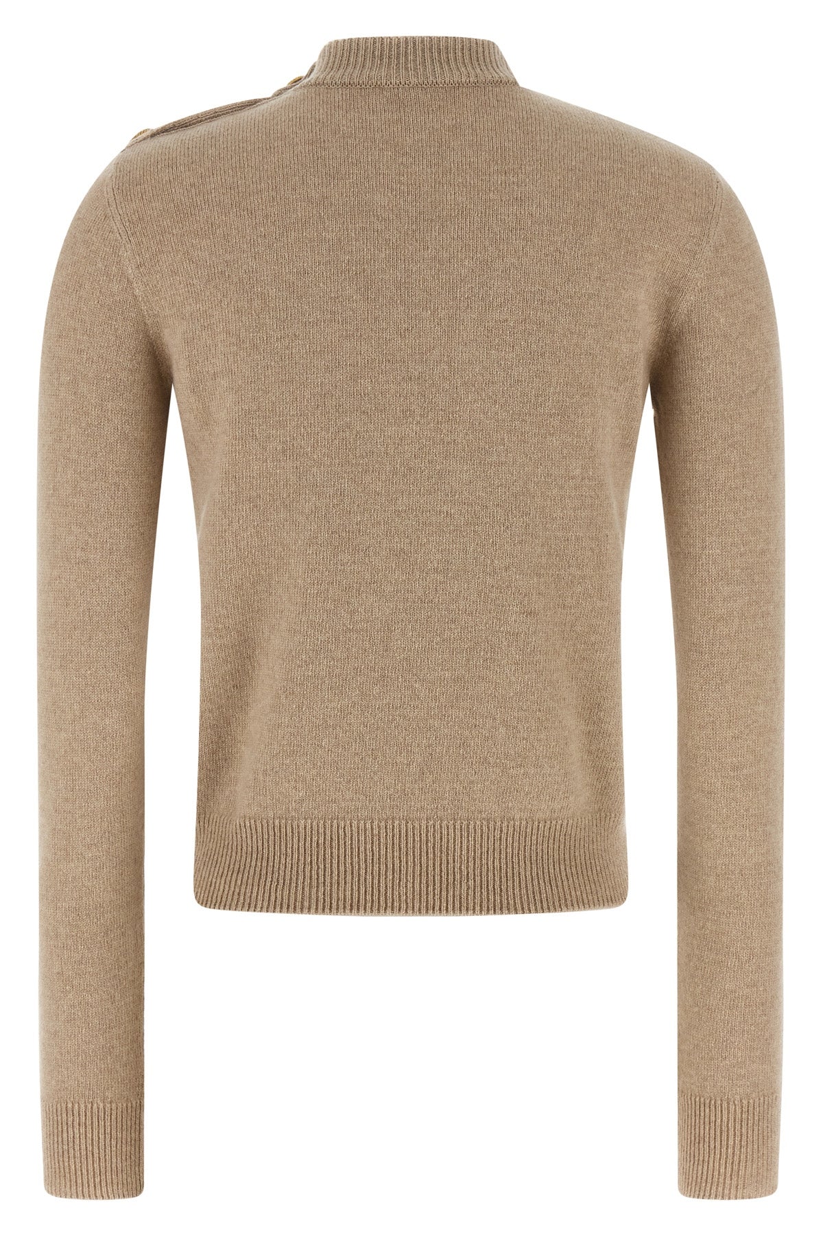 BALMAIN Eco-cashmere button sweater For Women 50% cachemire 50% virgin wool