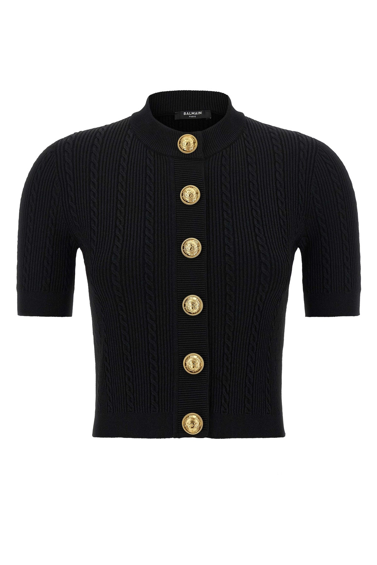 BALMAIN Short sleeve cardigan For Women 83% viscose, 17% polyester
