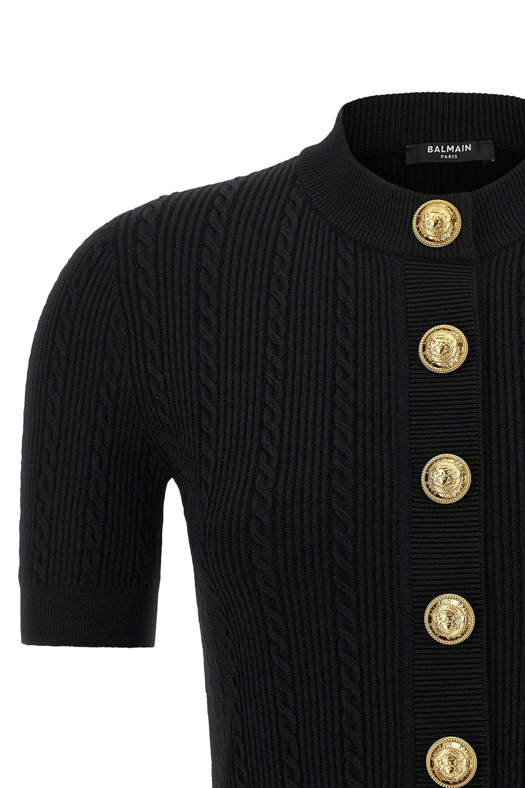 BALMAIN Short sleeve cardigan For Women 83% viscose, 17% polyester