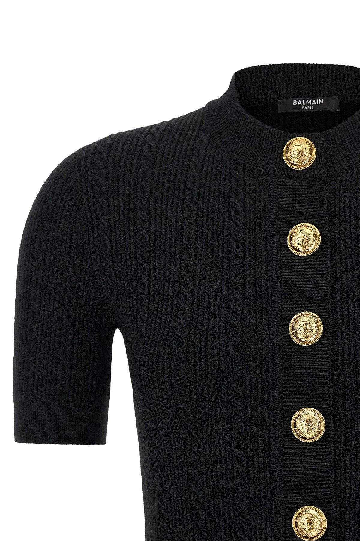 BALMAIN Short sleeve cardigan For Women 83% viscose, 17% polyester
