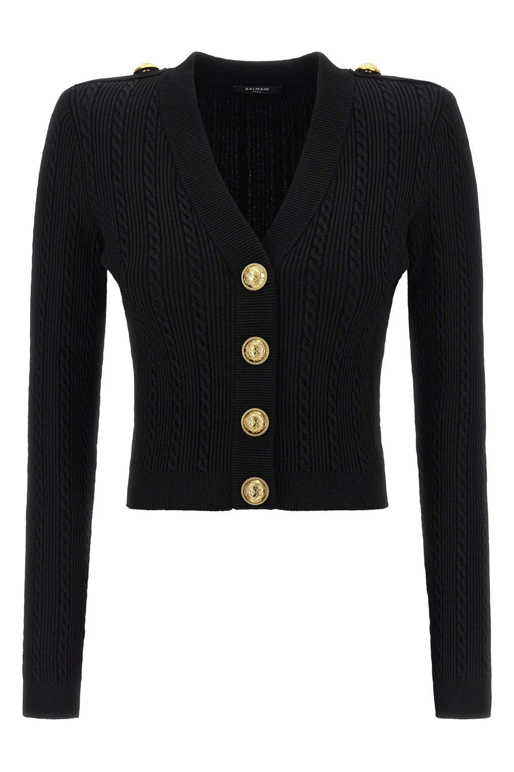 BALMAIN Twisted knit cardigan For Women 83% viscose, 17% polyester