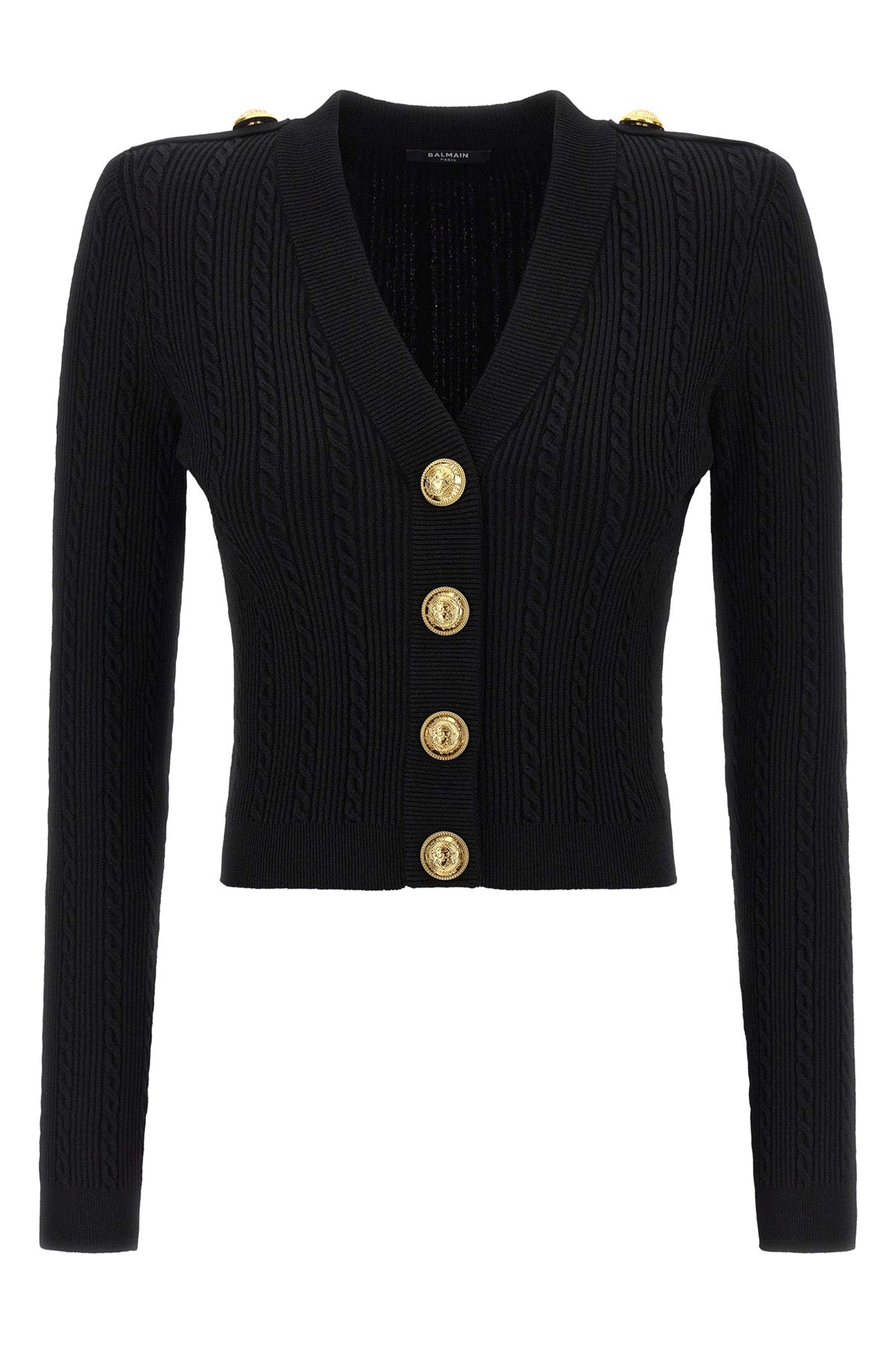 BALMAIN Twisted knit cardigan For Women 83% viscose, 17% polyester