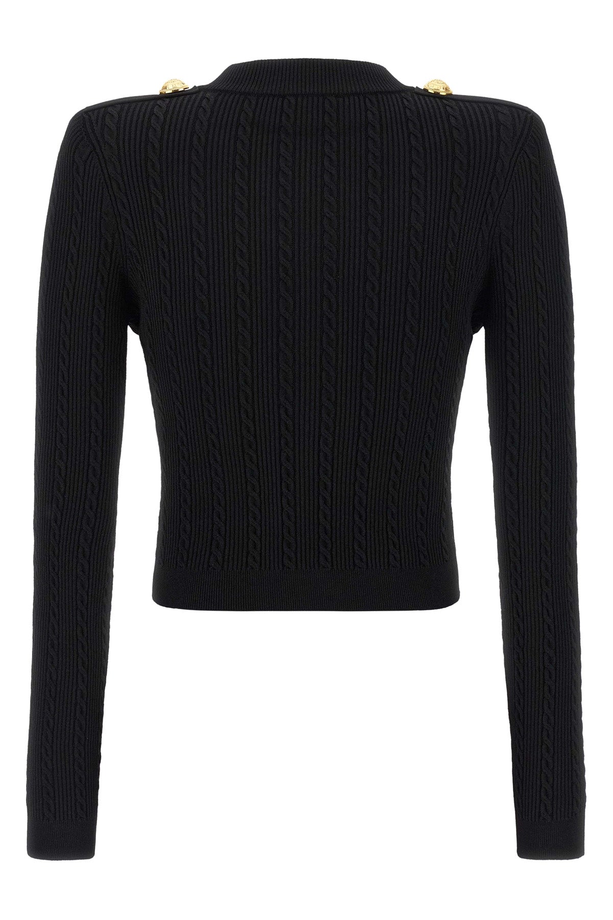 BALMAIN Twisted knit cardigan For Women 83% viscose, 17% polyester