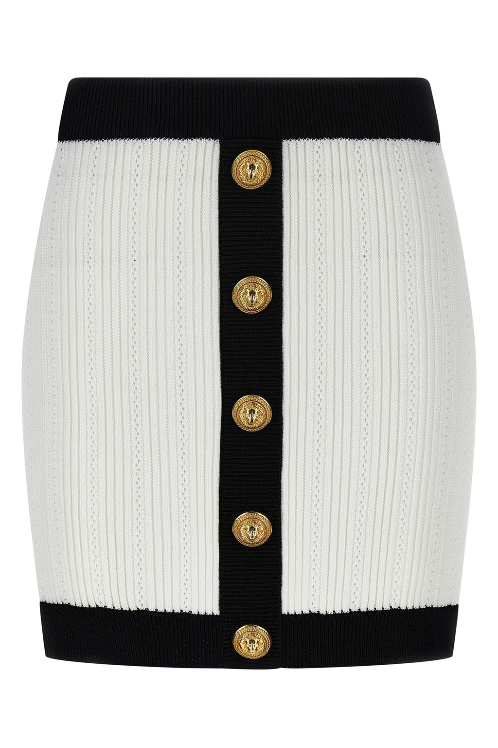 BALMAIN Two-tone miniskirt For Women 84% viscose, 16% polyester