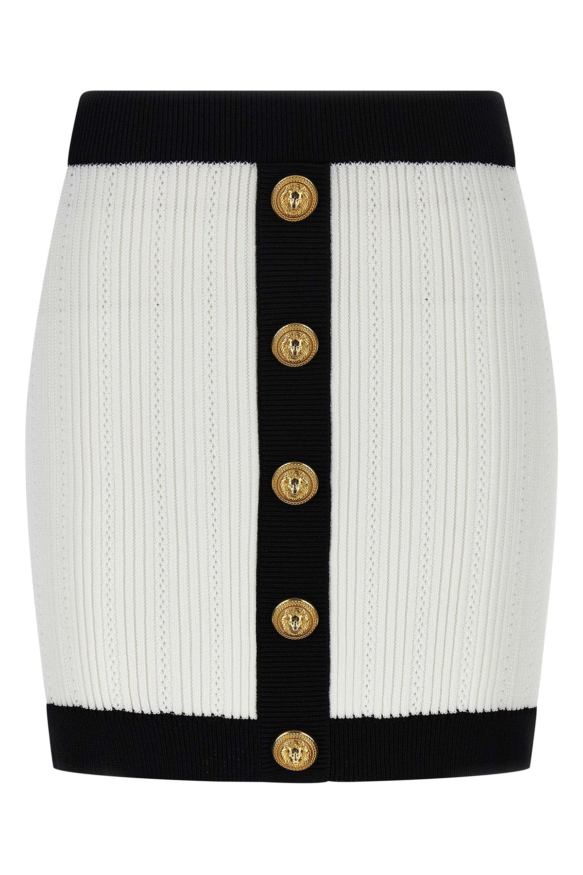BALMAIN Two-tone miniskirt For Women 84% viscose, 16% polyester