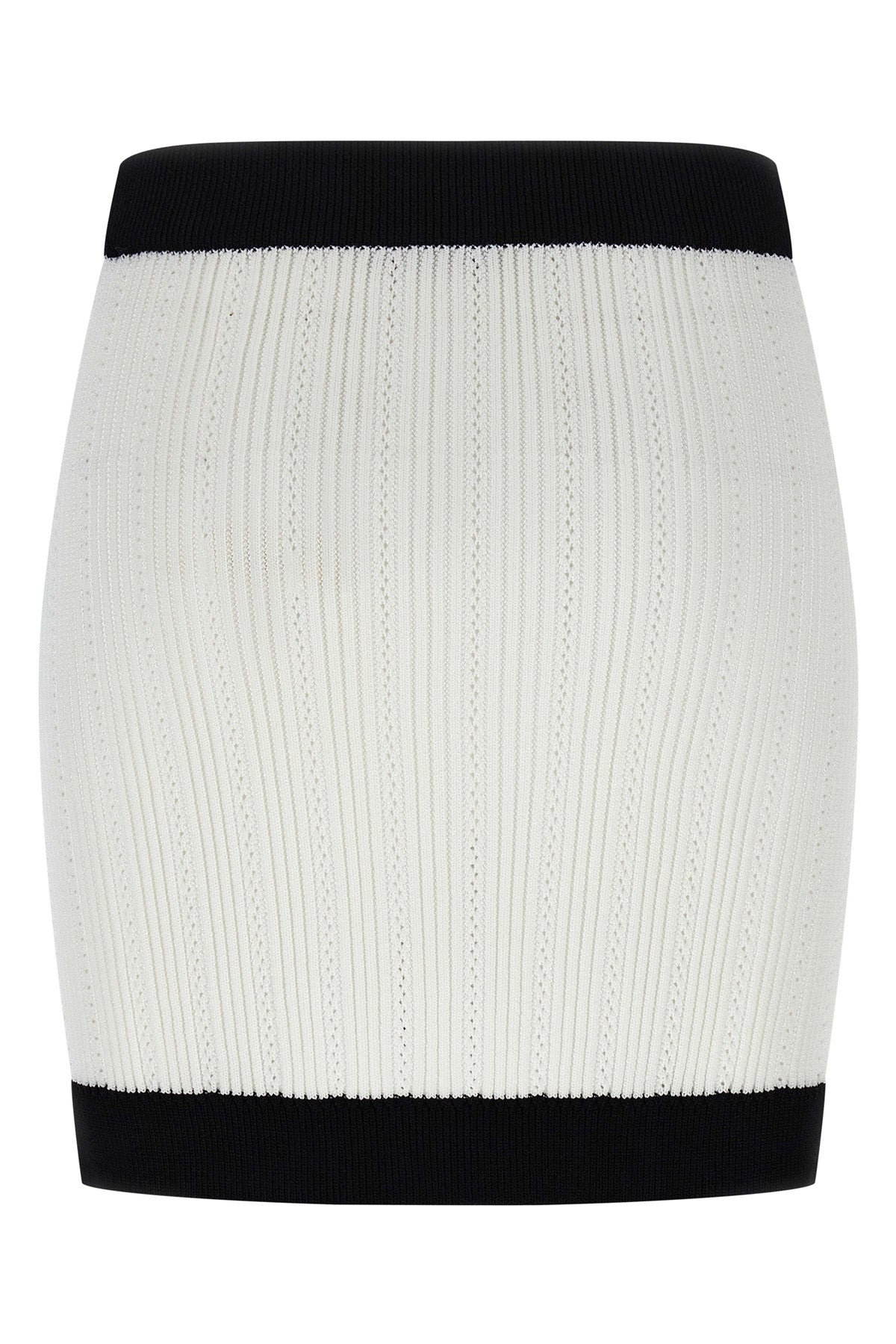 BALMAIN Two-tone miniskirt For Women 84% viscose, 16% polyester