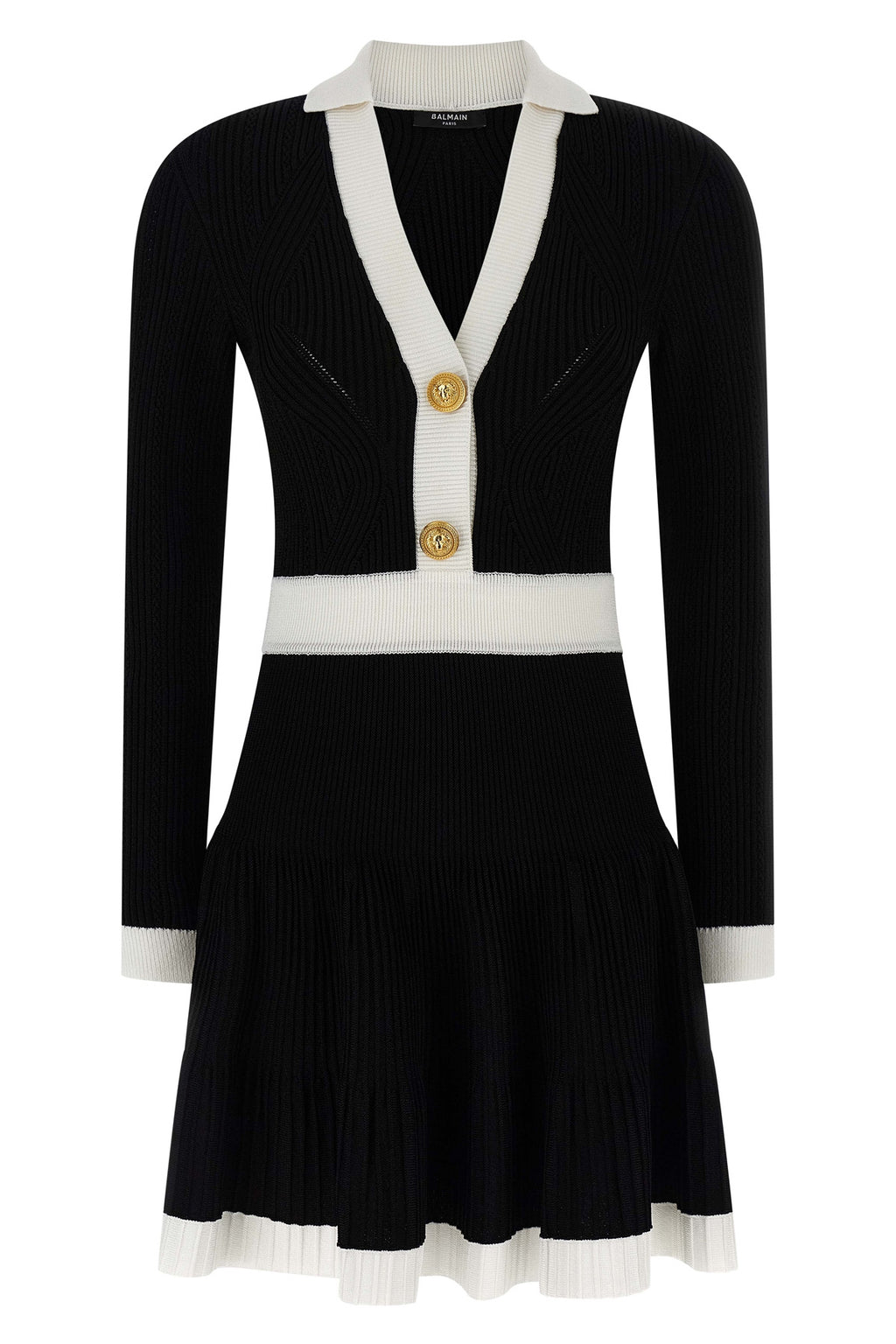 BALMAIN Two-tone dress For Women 84% viscose, 16% polyester