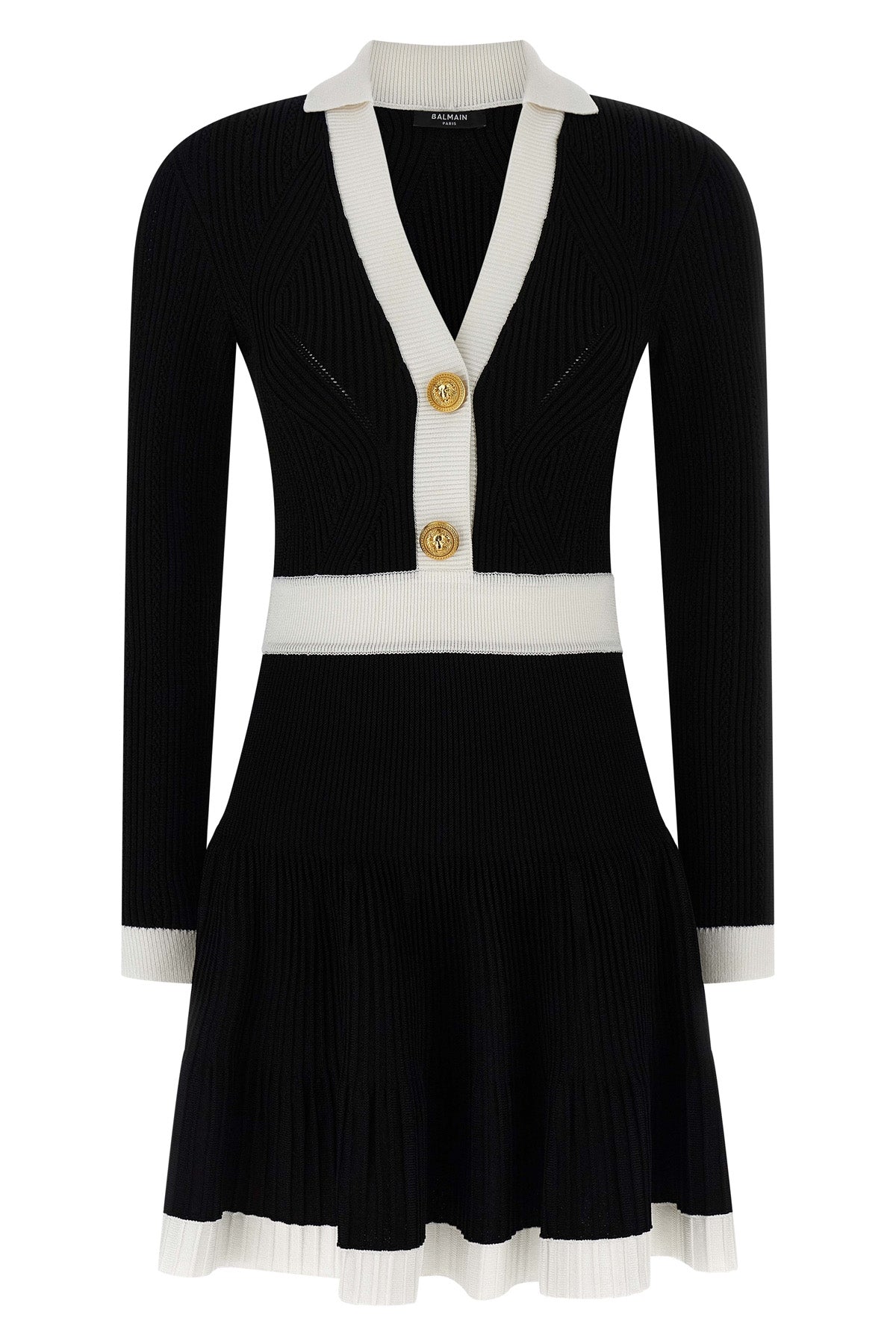 BALMAIN Two-tone dress For Women 84% viscose, 16% polyester
