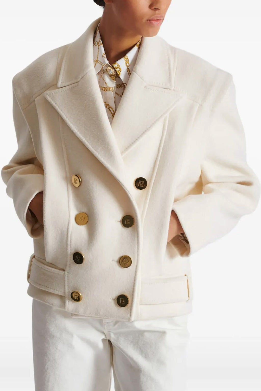 balmain Double-breasted coat