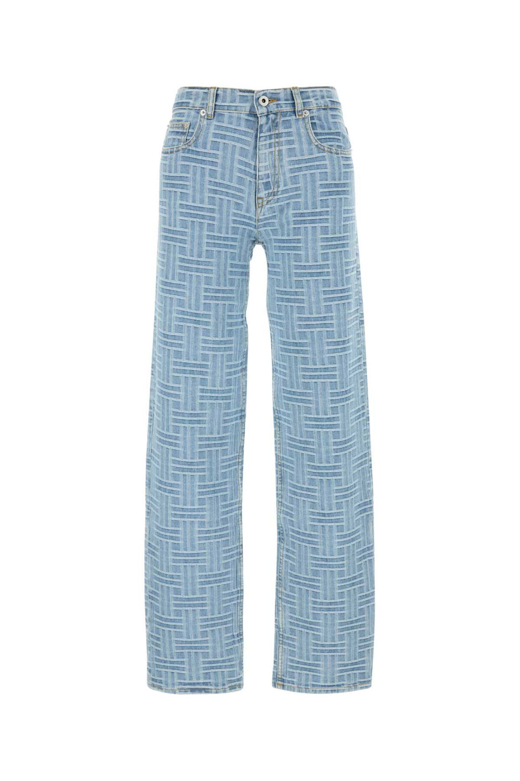 KENZO KENZO WEAVE STONE BLEACH ASAGAO REGULAR WAIST For Women Exterior: 100% Cotton