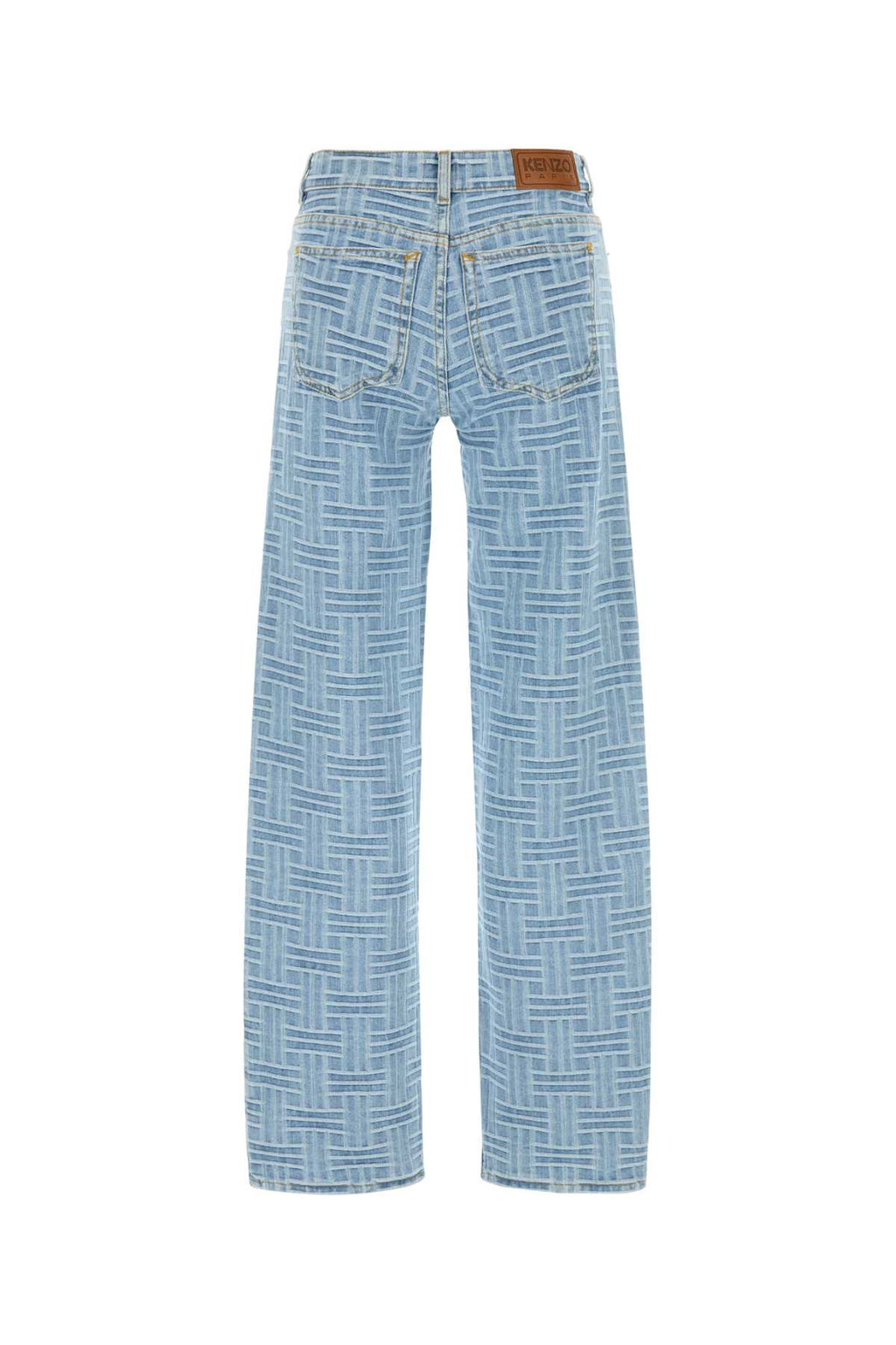 KENZO KENZO WEAVE STONE BLEACH ASAGAO REGULAR WAIST For Women Exterior: 100% Cotton
