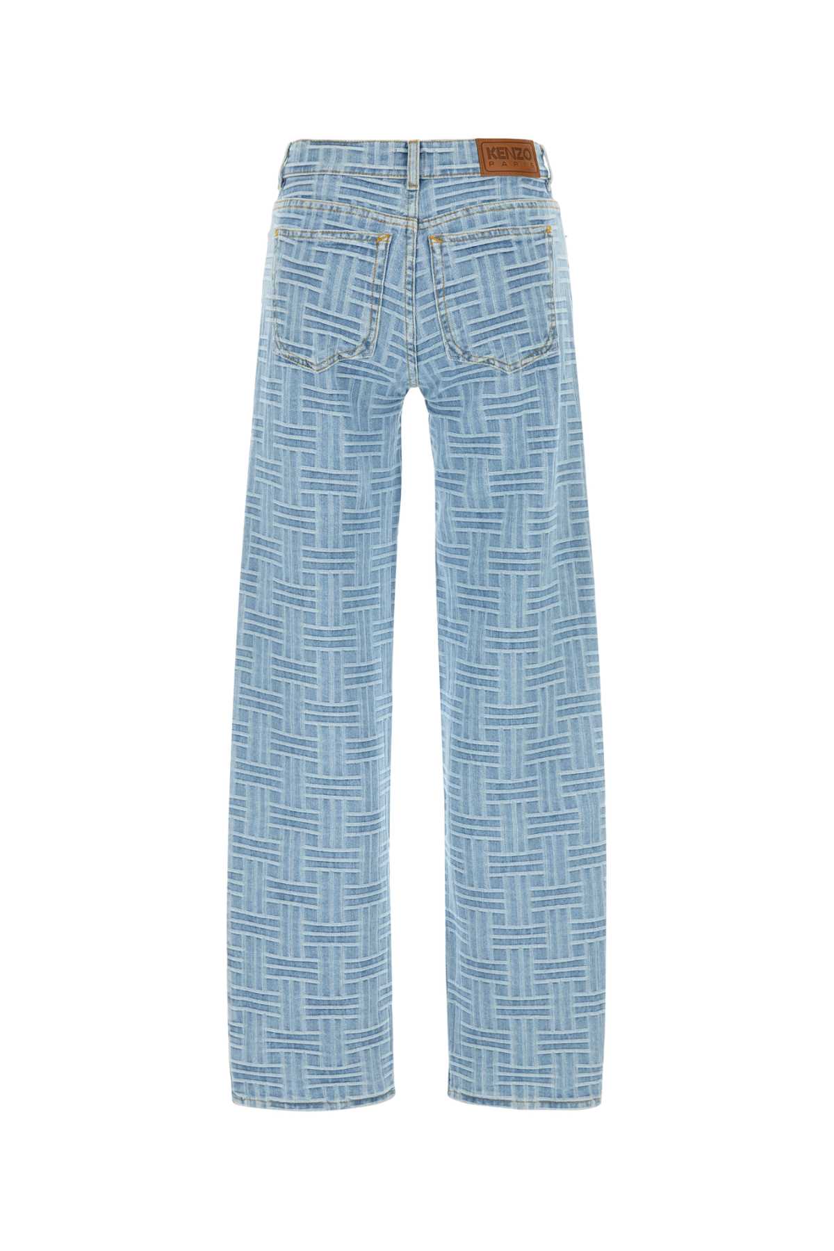 KENZO KENZO WEAVE STONE BLEACH ASAGAO REGULAR WAIST For Women Exterior: 100% Cotton
