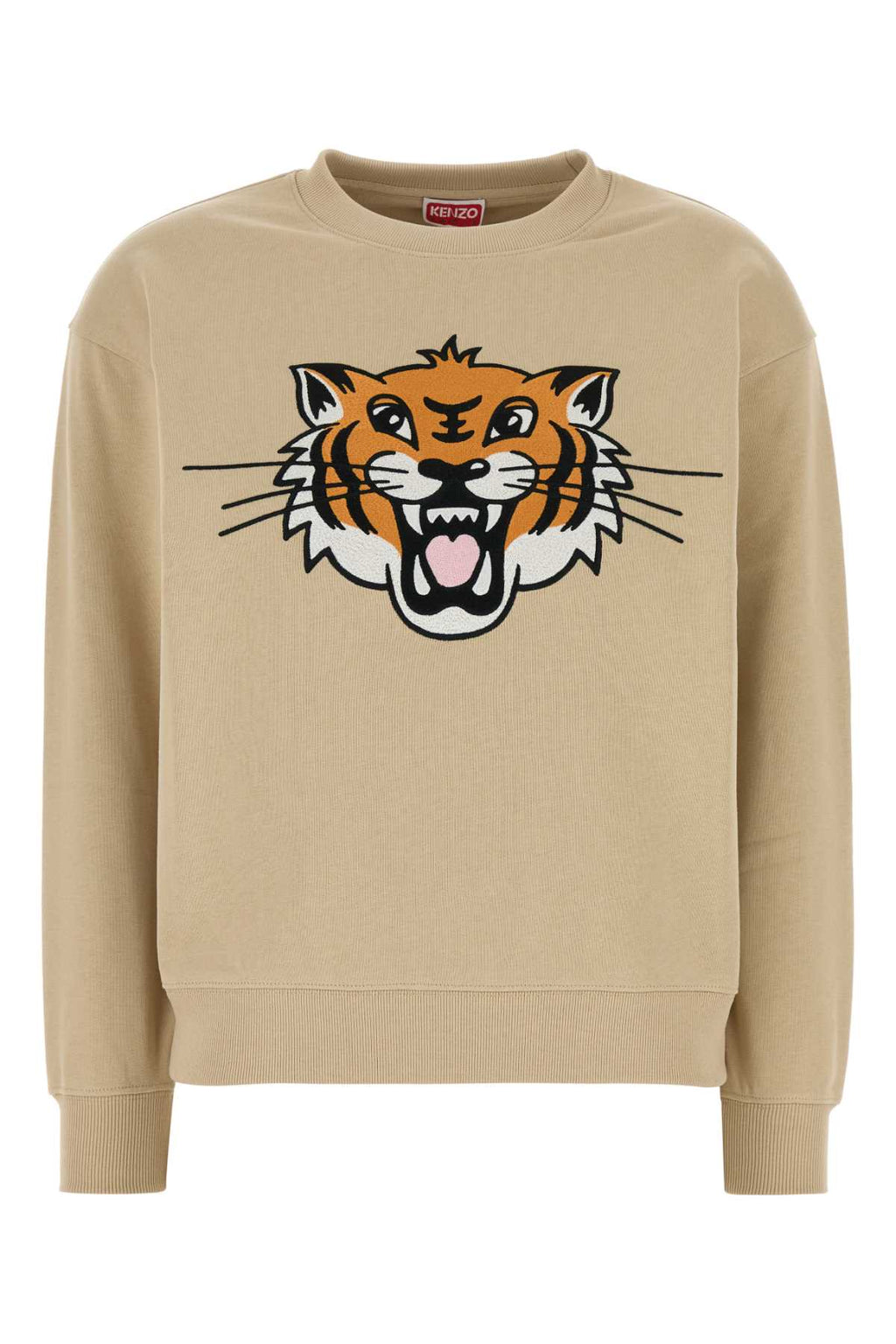 KENZO KENZO HAPPY TIGER EMBROIDERED CLASSIC SWEATSHIRT For Women Exterior: 100% Cotton