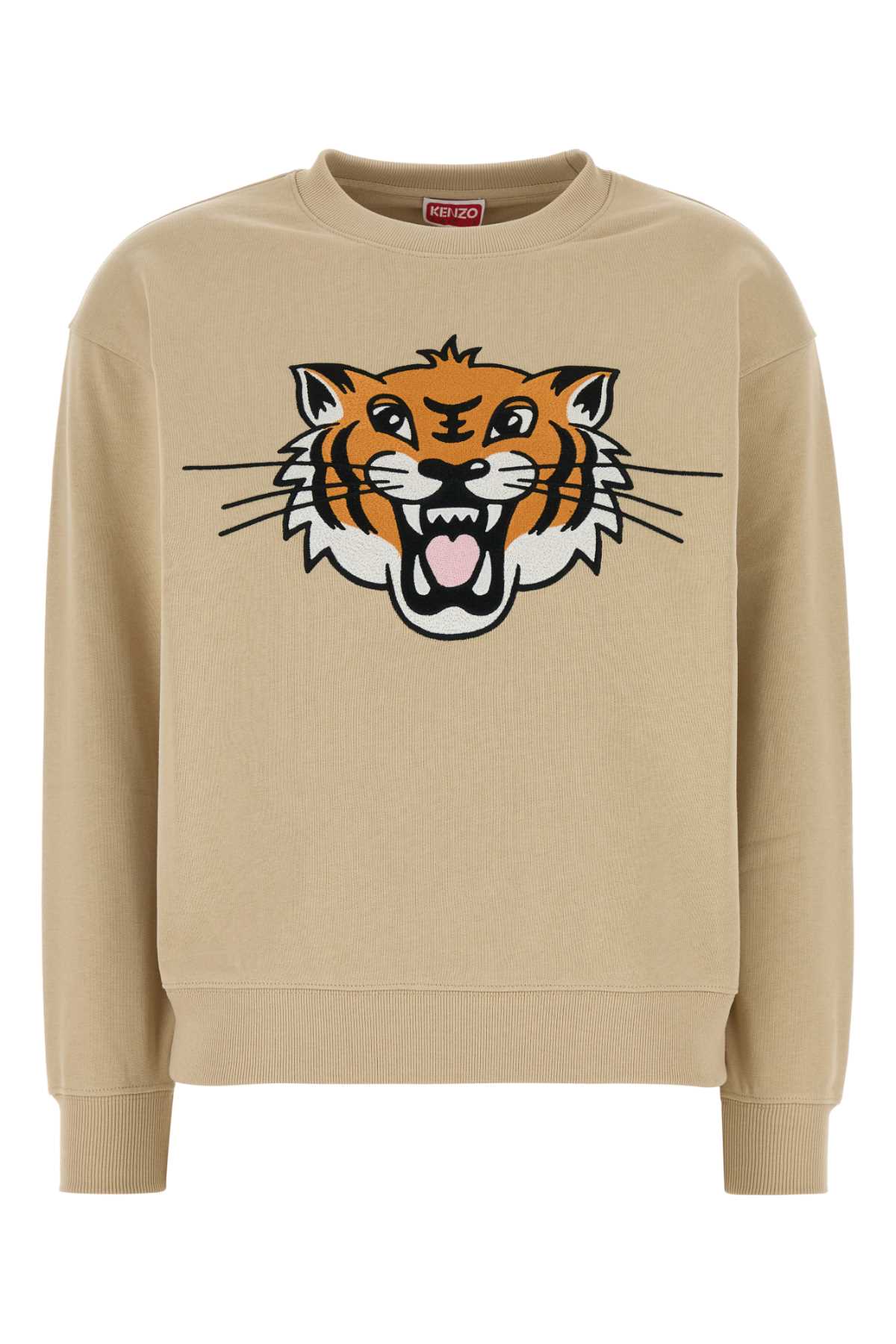 KENZO KENZO HAPPY TIGER EMBROIDERED CLASSIC SWEATSHIRT For Women Exterior: 100% Cotton