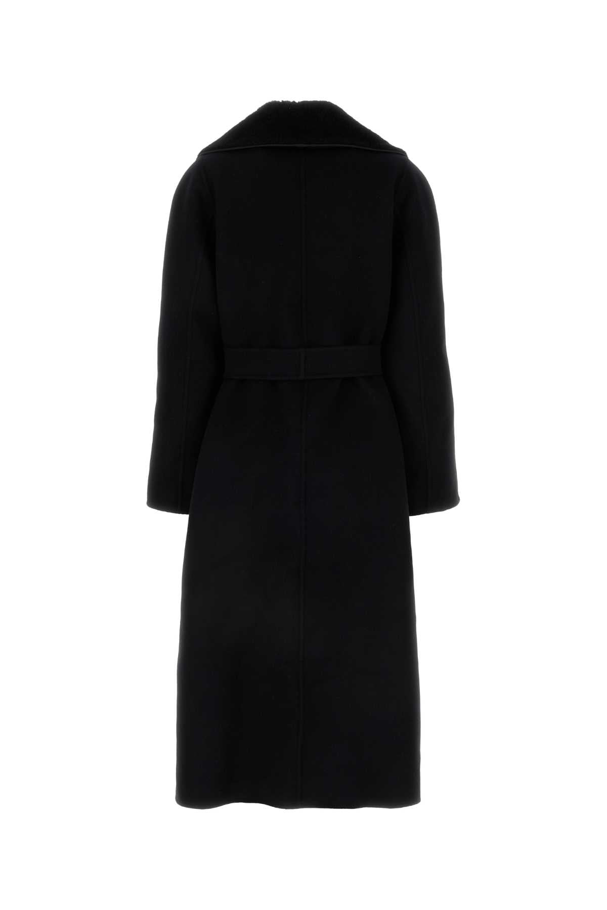 FENDI MONTONE CAPPOTTO For Women Exterior: 99% Wool 1% Silk