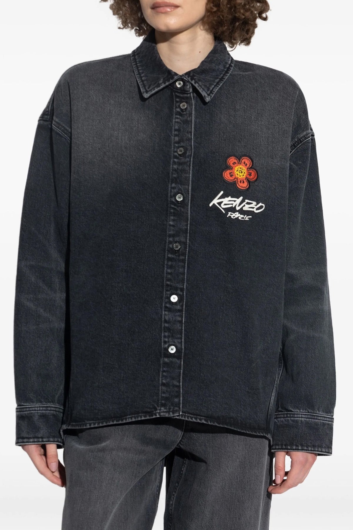 KENZO 'Kenzo x Futura 2000' shirt For Women 99% cotton, 1% elastane