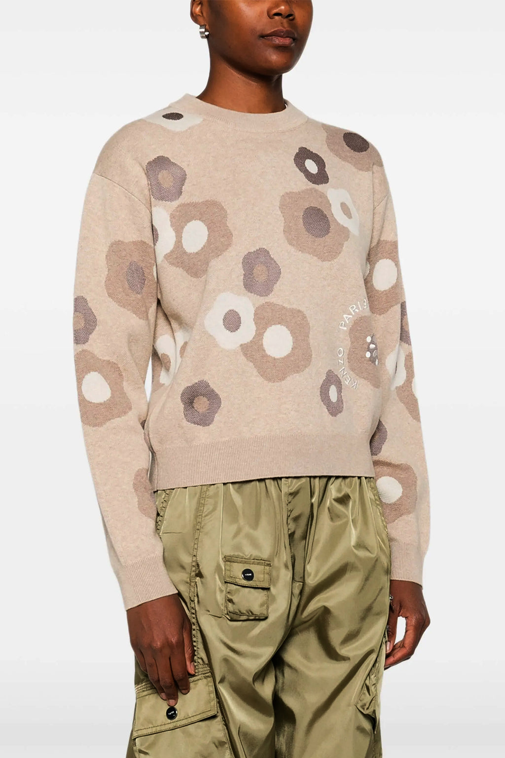 KENZO 'Hana Dots' sweater For Women 46% wo, 37% co, 17% vi