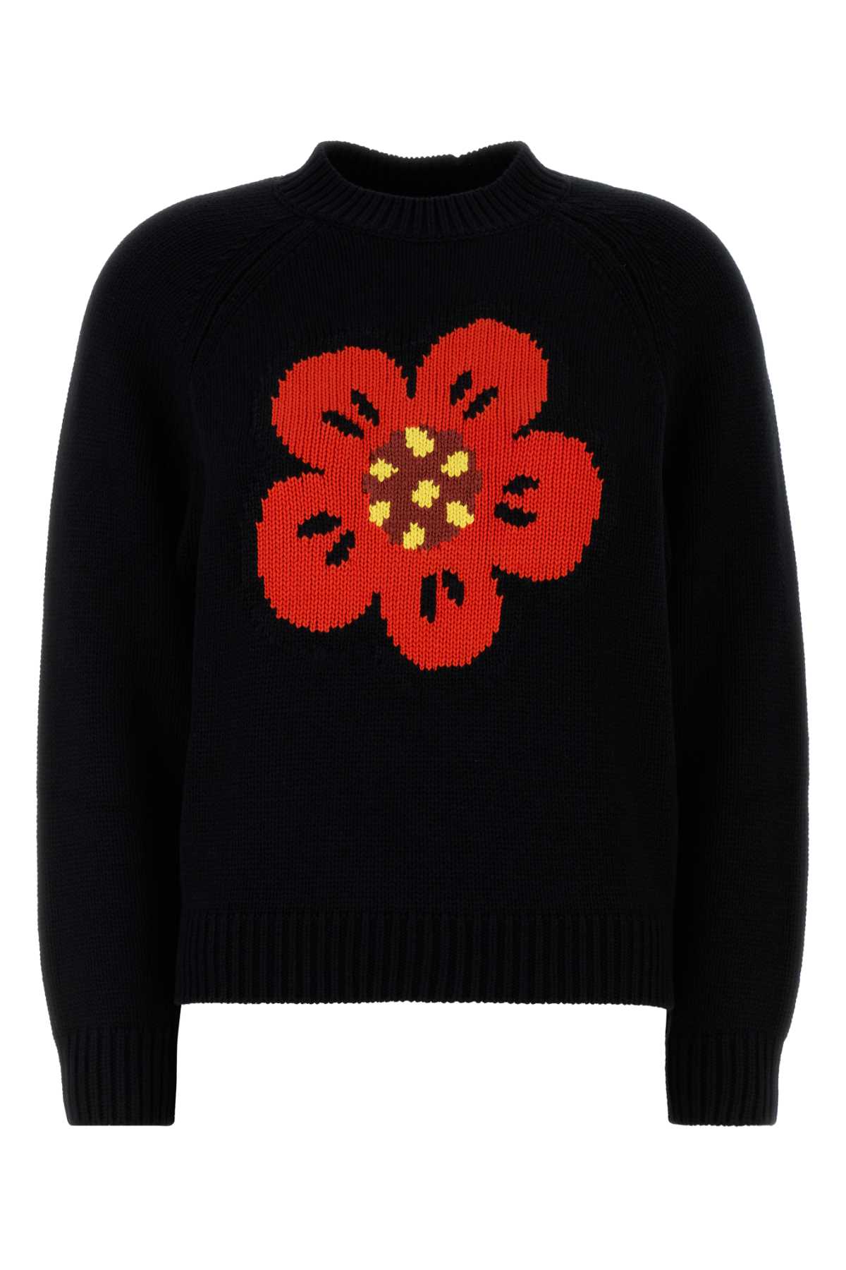 KENZO BOKE FLOWER PLACED JUMPER For Women Exterior: 71% Cotton 28% Wool 1% Nylon