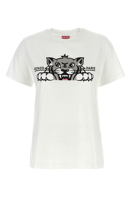 KENZO 'Happy Tiger' T-shirt For Women 100% cotton