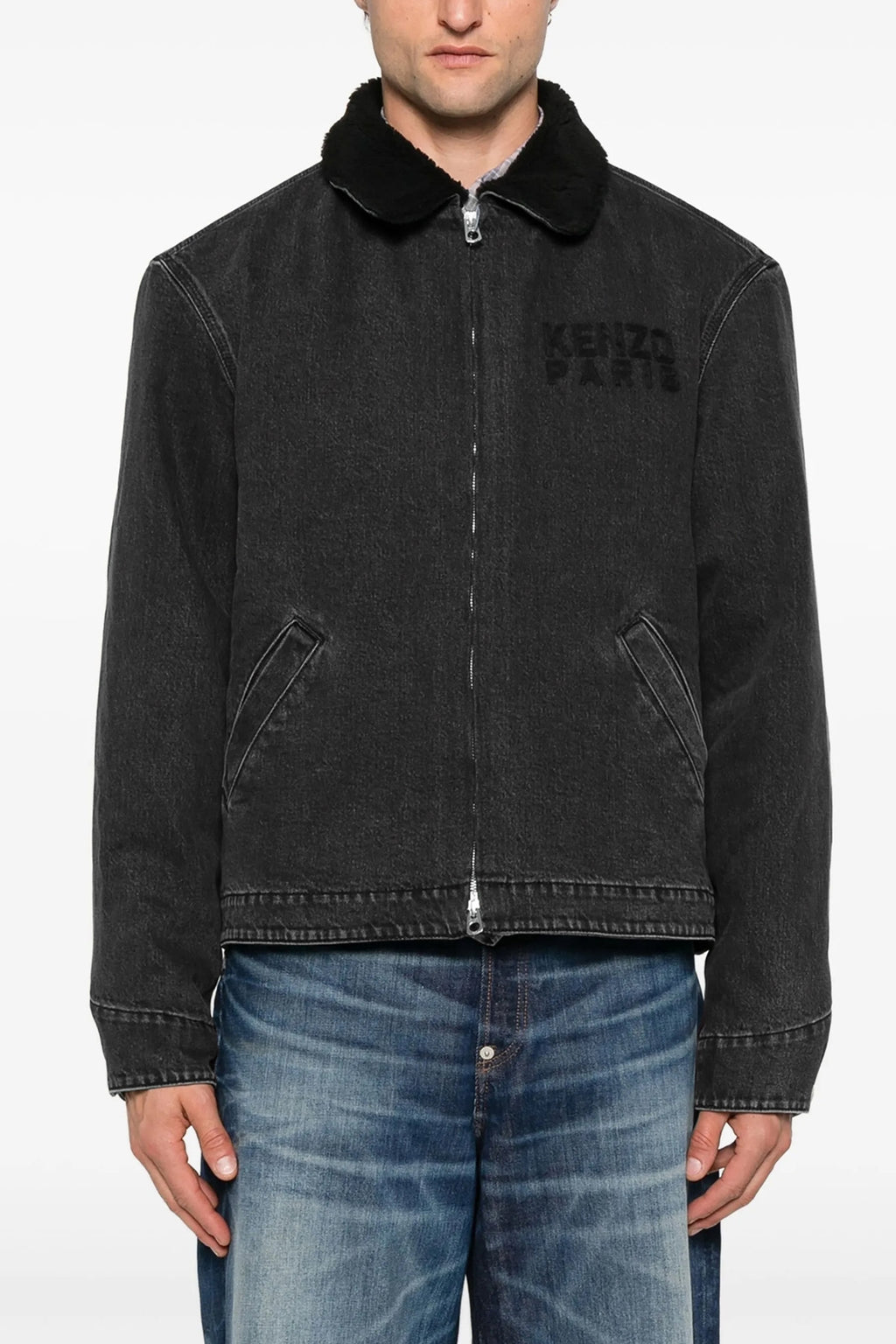KENZO 'KENZO Happy Tiger' denim jacket For Men 99% cotton, 1% elastane