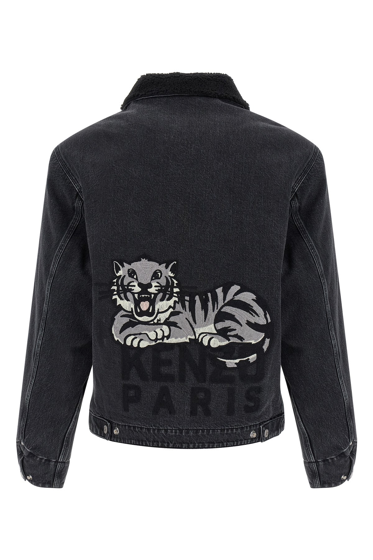 KENZO 'KENZO Happy Tiger' denim jacket For Men 99% cotton, 1% elastane