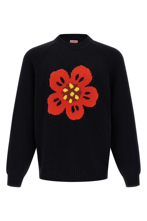 KENZO 'Boke Flower' sweater For Men 71% cotton 28% wool 1% nylon