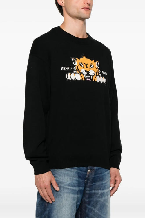 KENZO 'KENZO Happy Tiger' sweater For Men 55% wool, 45% cotton