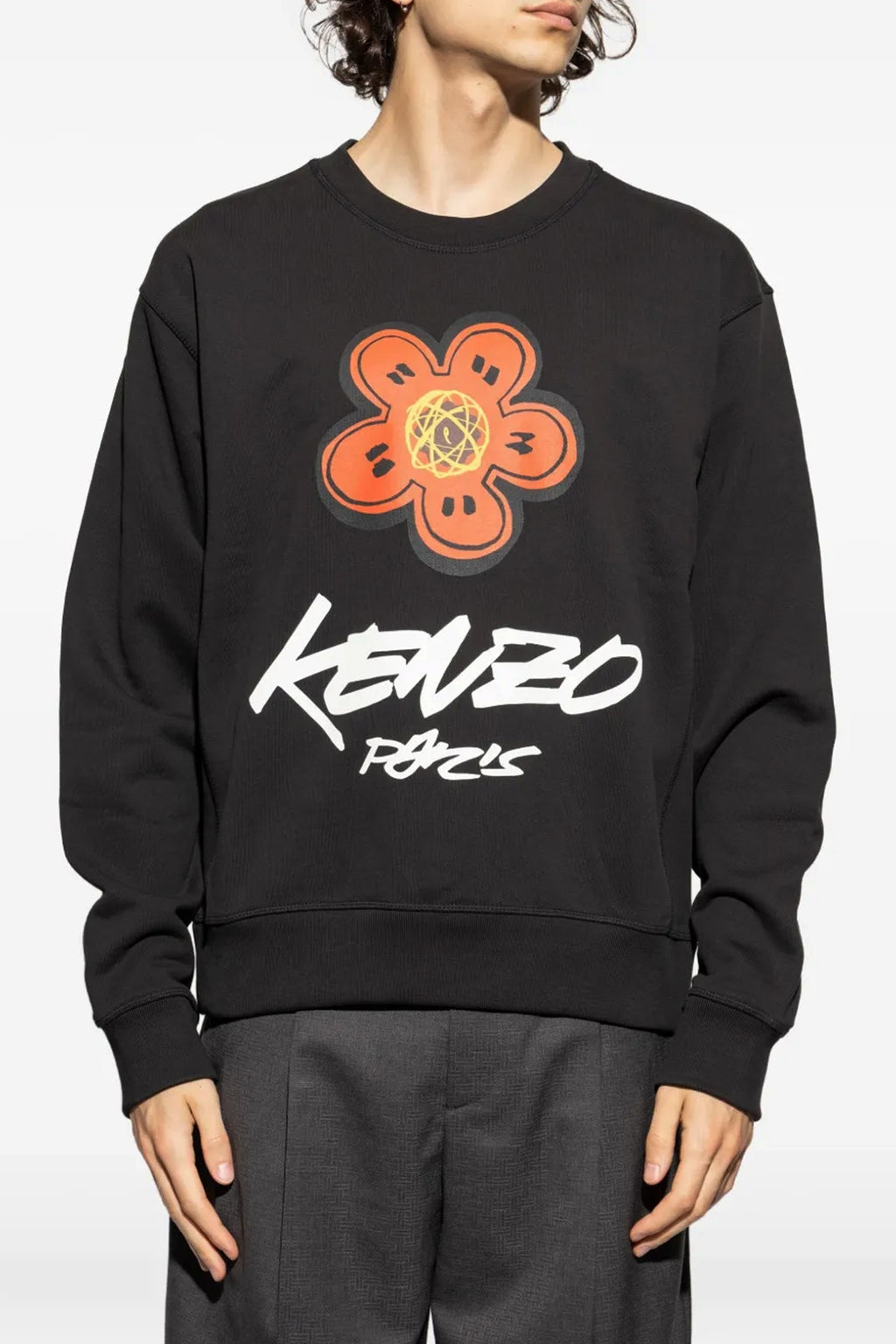 KENZO Logo print sweatshirt For Men 100% cotton