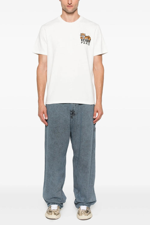 KENZO 'Gots Happy Tiger' T-shirt For Men 100% cotton