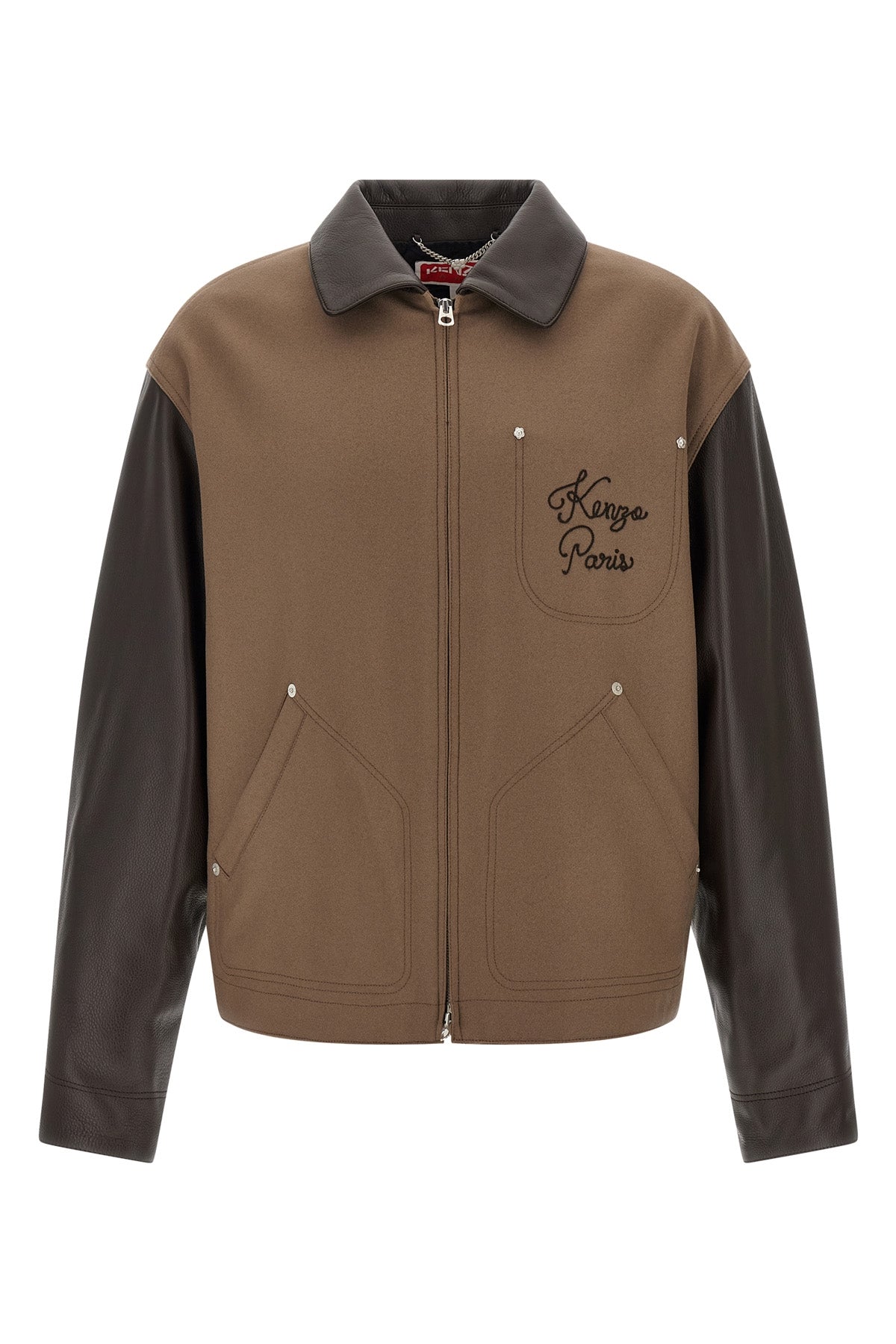KENZO 'KENZO Paris Chainstitch' jacket For Men 80% virgin wool, 20% polyamide