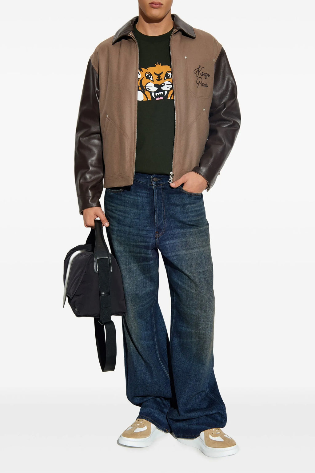 KENZO 'KENZO Paris Chainstitch' jacket For Men 80% virgin wool, 20% polyamide
