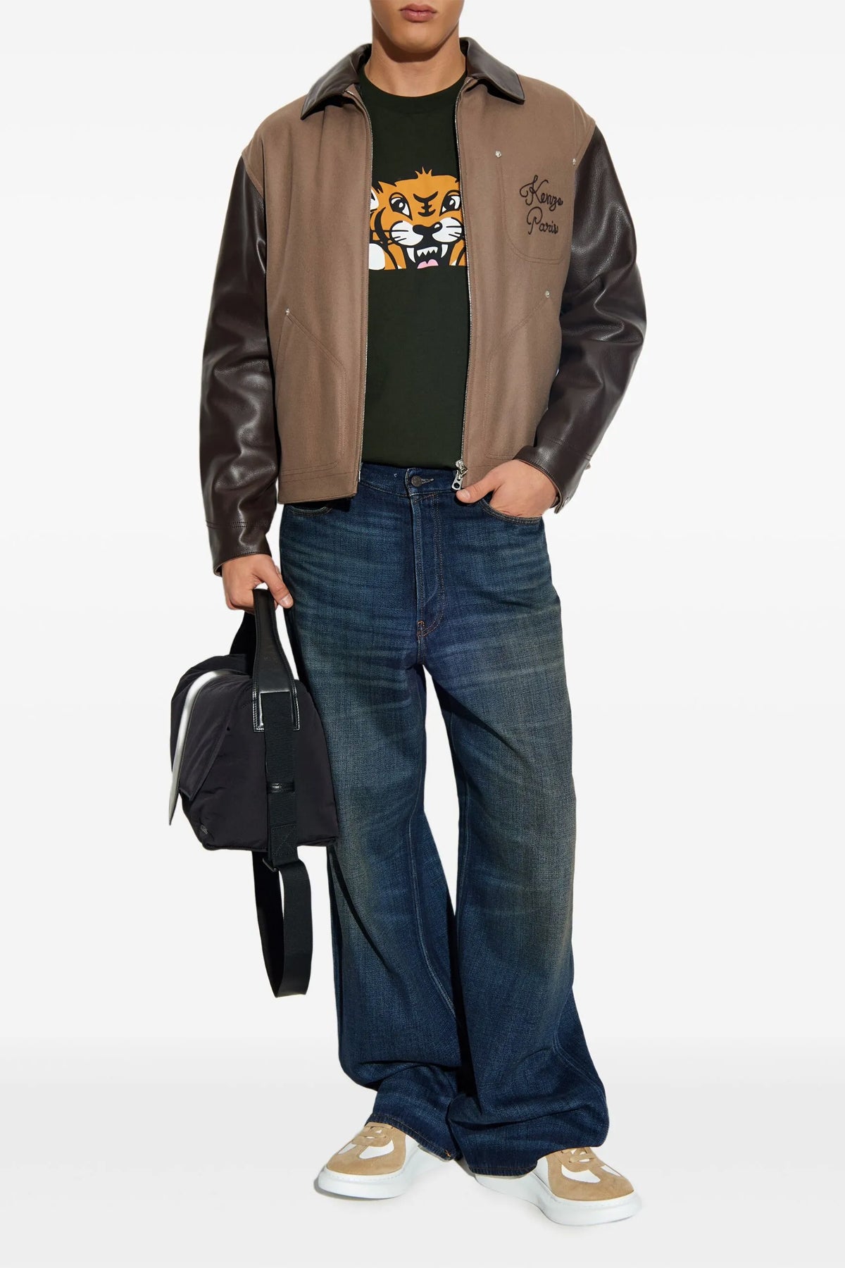 KENZO 'KENZO Paris Chainstitch' jacket For Men 80% virgin wool, 20% polyamide