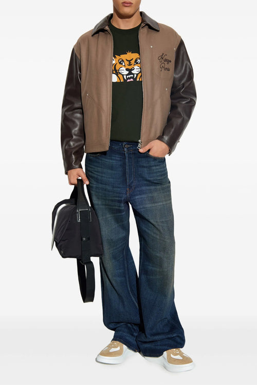 KENZO 'KENZO Paris Chainstitch' jacket For Men 80% virgin wool, 20% polyamide
