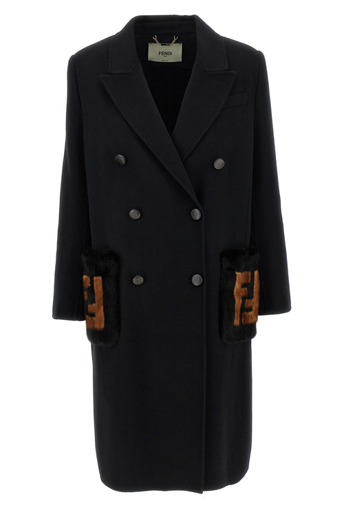 FENDI 'Double Wool' coat For Women 100% virgin wool