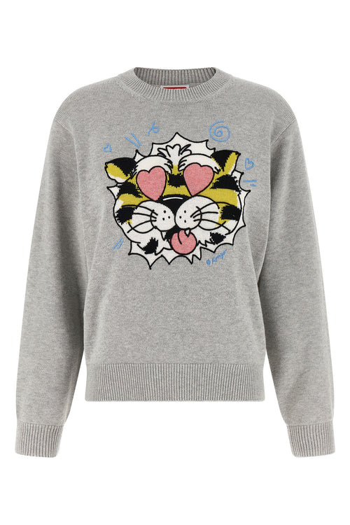KENZO 'KENZO Wild Tiger' sweater For Women 55% wool, 45% cotton