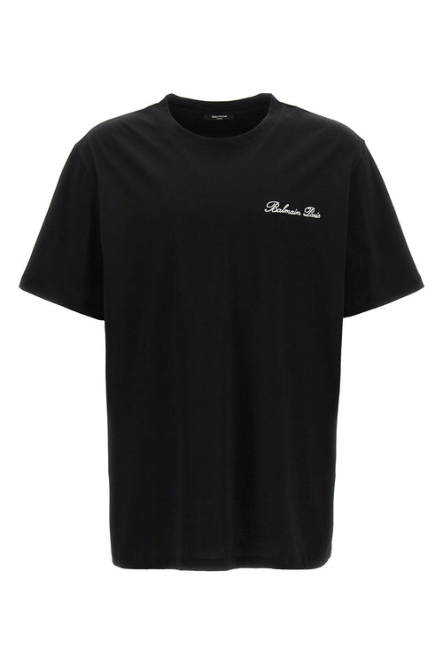 BALMAIN 'Signature' T-shirt For Men 100% cotton